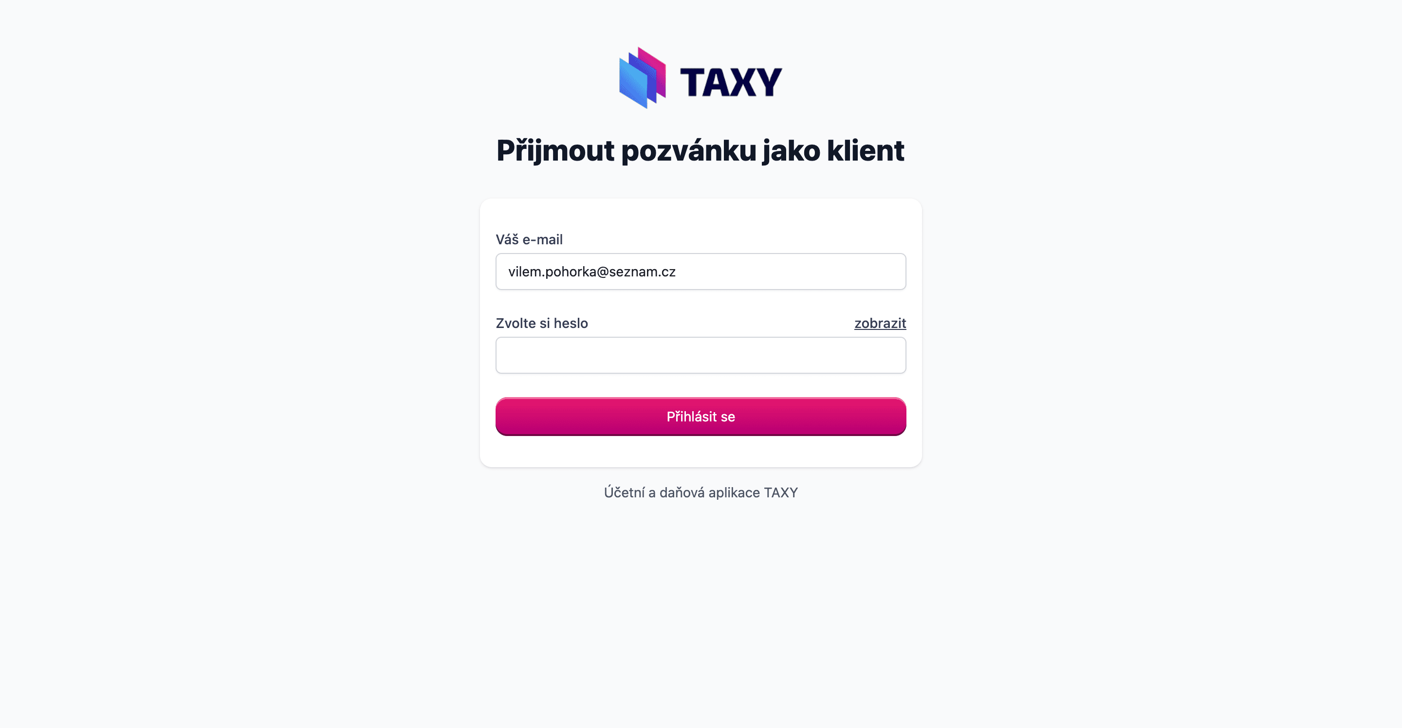 Pozvánka do TAXY